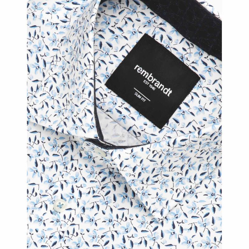 Rembrandt Barbican Light Blue Floral Shirt image number 1